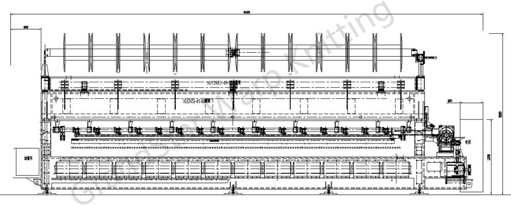 weft insertion warp knitting machine