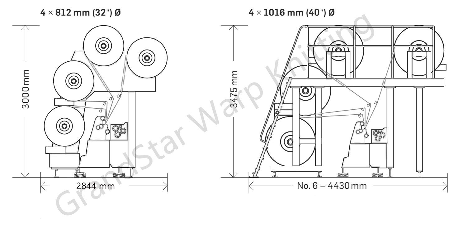 HKS4 KSJ machine dimensions