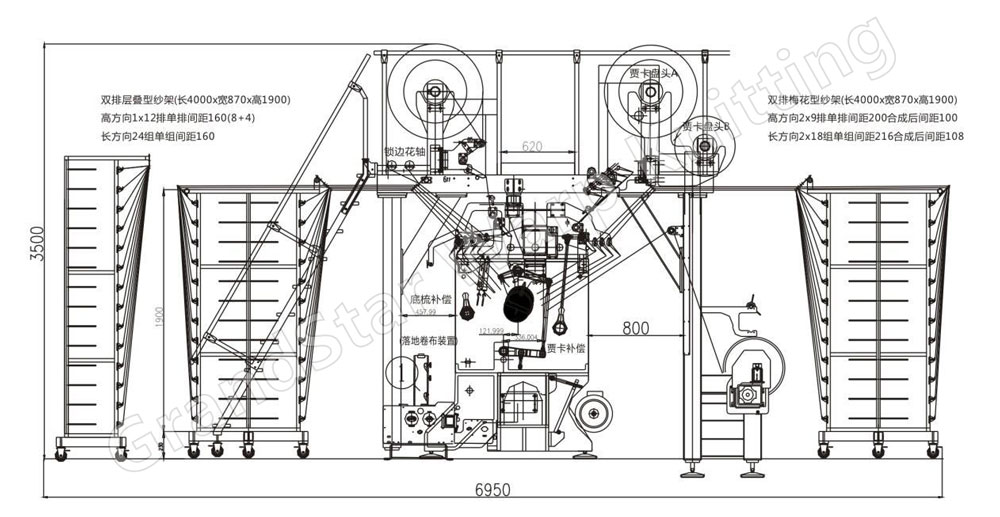 grandstar lace machine drawing